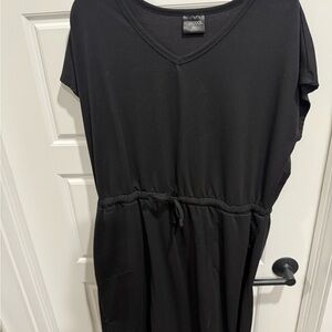 32 Degrees Black Casual Dolman Sleeve V-Neck Sundress